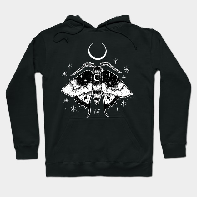 Night Moth Hoodie by lOll3